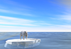 北極｜クマ｜空 | 環境・自然・エネルギー・災害素材 - 環境イメージ｜フリーイラスト素材