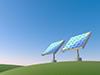 太陽光発電 | ソーラー発電 | 再生可能エネルギー | ソーラーパネル素材 | 環境・自然・エネルギー・災害 - 環境イメージ｜フリーイラスト素材