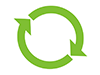 リサイクル | 円 | 緑 | 環境・自然・エネルギー・災害素材 - 環境・自然・エネルギー｜フリーイラスト