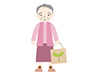 おばあさん | エコバッグ - 環境・自然・エネルギー｜フリーイラスト