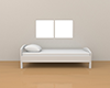 ベッド | 家具 | 寝具 | 窓 | 寝る | 寝室 | 白色 - 不動産イラスト｜住宅・人物｜フリー素材