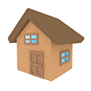 家 | 木製 | ドア | 窓 | 住宅 | ホーム | 茶色 - 不動産イラスト｜住宅・人物｜フリー素材