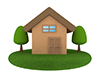 住まい | 新居 | 木 | 緑 | 家 | ホーム | 3DCG - 不動産イラスト｜住宅・人物｜フリー素材