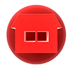 家ロゴ | 赤色 | 家 | 住まい | 住居 | 3DCG | 白バック - 不動産イラスト｜住宅・人物｜フリー素材