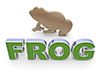 Frog｜蛙 - 文字｜イラスト｜無料素材