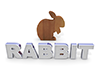 Rabbit｜ラビット - 文字｜イラスト｜無料素材