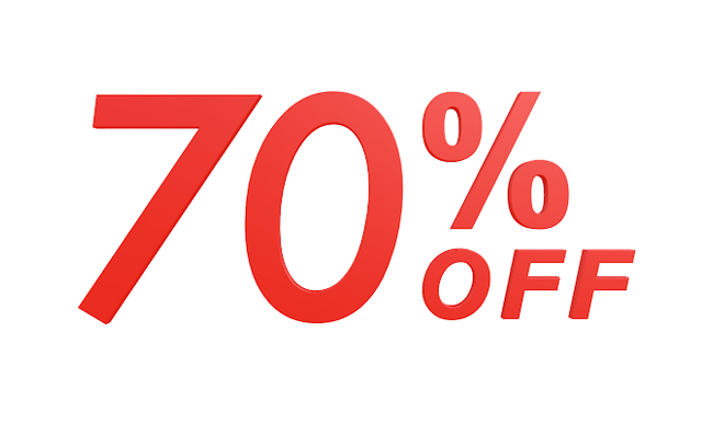 70% OFF ｜ 70% OFF-Text ｜ Illustration ｜ Free material