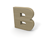 アルファベットの「B」 - 木材・木｜無料イラスト素材