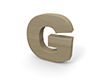 アルファベットの「G」 - 木材・木｜無料イラスト素材