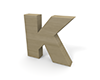 アルファベットの「K」 - 木材・木｜無料イラスト素材