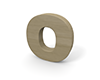 アルファベットの「O」 - 木材・木｜無料イラスト素材