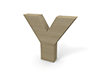 アルファベットの「Y」 - 木材・木｜無料イラスト素材