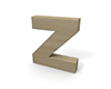 アルファベットの「Z」 - 木材・木｜無料イラスト素材
