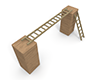 梯子をかける - 木材・木｜無料イラスト素材