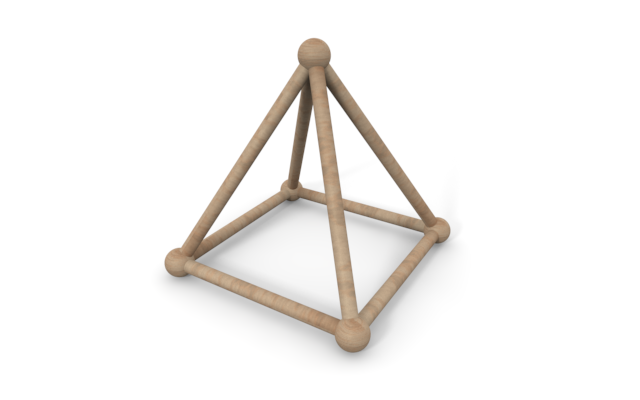 三角 - ウッド/木材/イラスト/写真/フリー素材/フォト/質感/3D