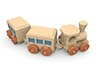 蒸気機関車 - 乗りもの - 木材・木｜無料イラスト素材