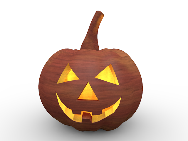 ハロウィン｜かぼちゃ - ウッド/木材/イラスト/写真/フリー素材/フォト/質感/3D