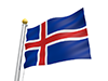アイスランド - 国旗｜世界地図｜フリーイラスト素材
