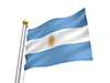 アルゼンチン - 国旗｜世界地図｜フリーイラスト素材
