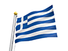 ギリシャ - 国旗｜世界地図｜フリーイラスト素材