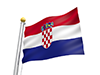 クロアチア - 国旗｜世界地図｜フリーイラスト素材