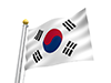 大韓民国 - 国旗｜世界地図｜フリーイラスト素材