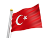 トルコ - 国旗｜世界地図｜フリーイラスト素材