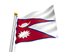ネパール - 国旗｜世界地図｜フリーイラスト素材