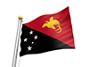 パプアニューギニア - 国旗｜世界地図｜フリーイラスト素材
