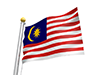 マレーシア - 国旗｜世界地図｜フリーイラスト素材