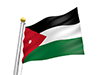 ヨルダン - 国旗｜世界地図｜フリーイラスト素材