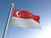 シンガポール - 国旗｜世界地図｜フリーイラスト素材