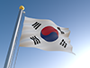 韓国 - 国旗｜世界地図｜フリーイラスト素材