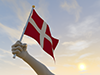 デンマーク - 国旗｜世界地図｜フリーイラスト素材