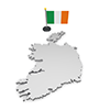 アイルランド - 国旗｜世界地図｜フリーイラスト素材