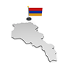 アルメニア - 国旗｜世界地図｜フリーイラスト素材