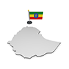 エチオピア - 国旗｜世界地図｜フリーイラスト素材