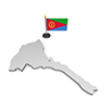 エリトリア - 国旗｜世界地図｜フリーイラスト素材
