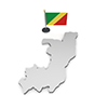 コンゴ共和国 - 国旗｜世界地図｜フリーイラスト素材