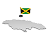 ジャマイカ - 国旗｜世界地図｜フリーイラスト素材