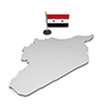シリア - 国旗｜世界地図｜フリーイラスト素材