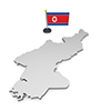 朝鮮民主主義人民共和国 - 国旗｜世界地図｜フリーイラスト素材