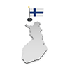 フィンランド - 国旗｜世界地図｜フリーイラスト素材
