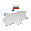 ブルガリア - 国旗｜世界地図｜フリーイラスト素材