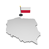 ポーランド - 国旗｜世界地図｜フリーイラスト素材