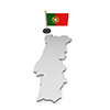 ポルトガル - 国旗｜世界地図｜フリーイラスト素材