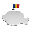 ルーマニア - 国旗｜世界地図｜フリーイラスト素材