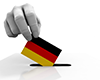 ドイツ｜国旗｜票を入れる - 国旗｜世界地図｜フリーイラスト素材