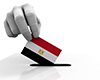 エジプト｜国旗｜票を入れる - 国旗｜世界地図｜フリーイラスト素材