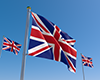 イギリス｜英国｜国旗｜空｜国 - 国旗｜世界地図｜フリーイラスト素材